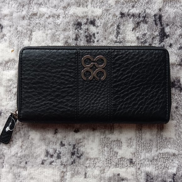COACH leather zip around wallet - Picture 1 of 9